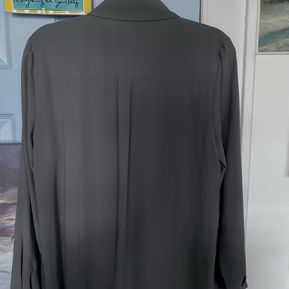 Joan Rivers Gray Studded Blouse - Picture 5 of 6